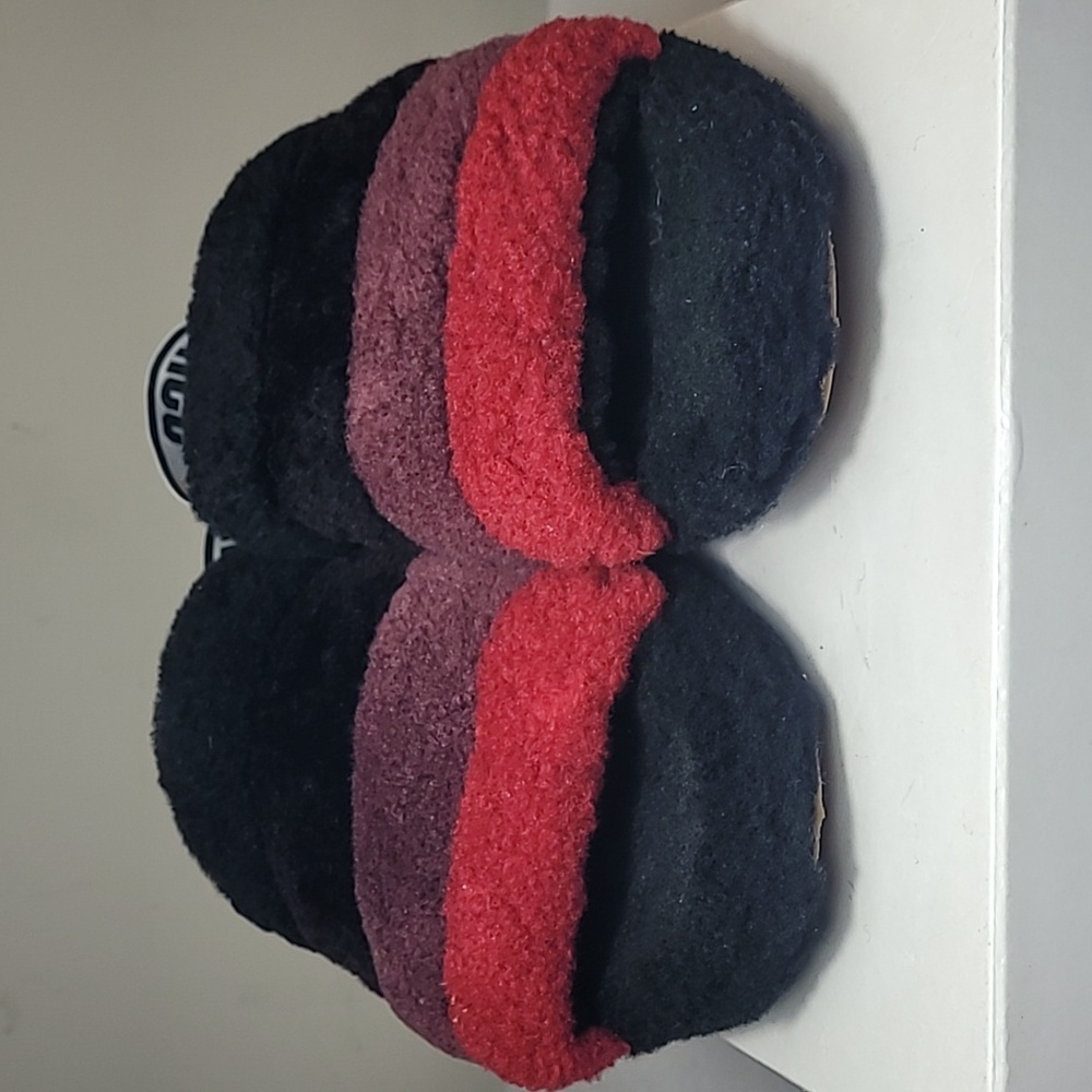 Ugg Fluff Yeah Black Slides Multi Colored Size 9 - image 3